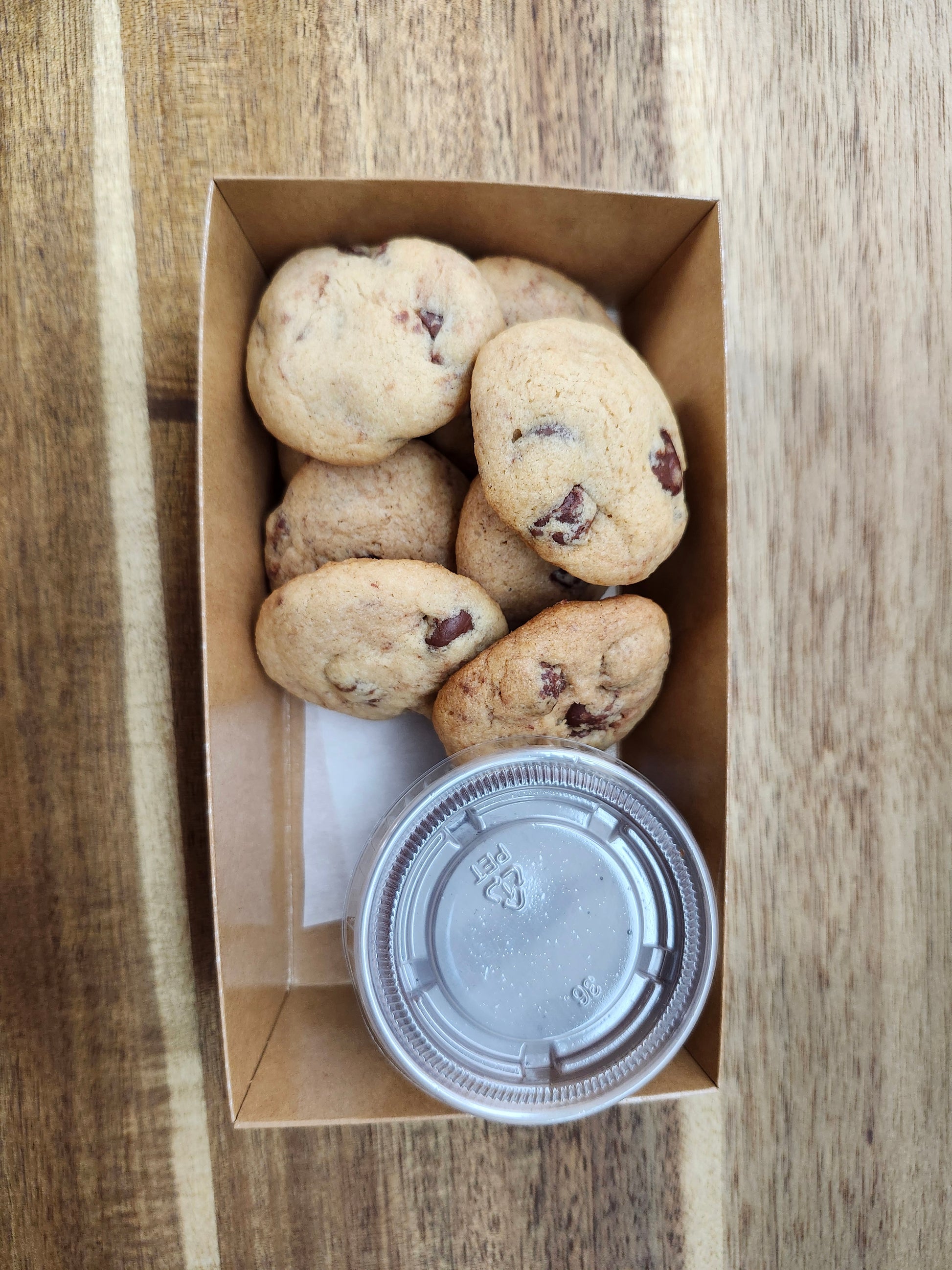 Jumbo stuffed gluten-free chocolate chip cookie from MockCake Trolley