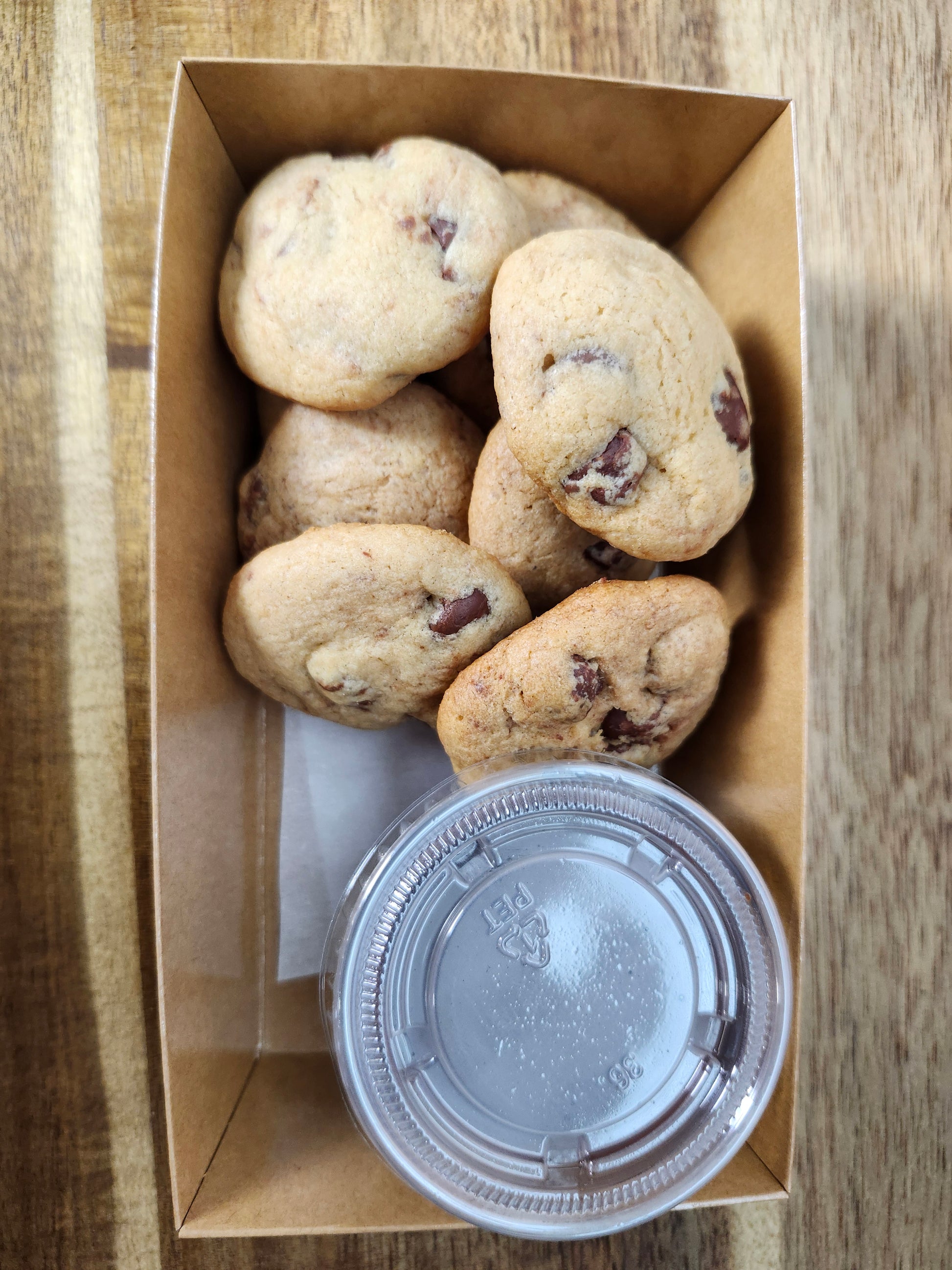 Jumbo stuffed gluten-free chocolate chip cookie from MockCake Trolley