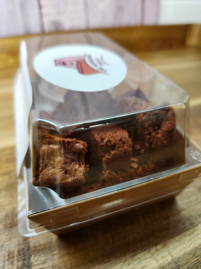 Gluten-free chocolate brownie box by The MockCake Trolley Frisco TX