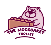 The MockCakeT Trolley logo - gluten-free bakery Frisco TX