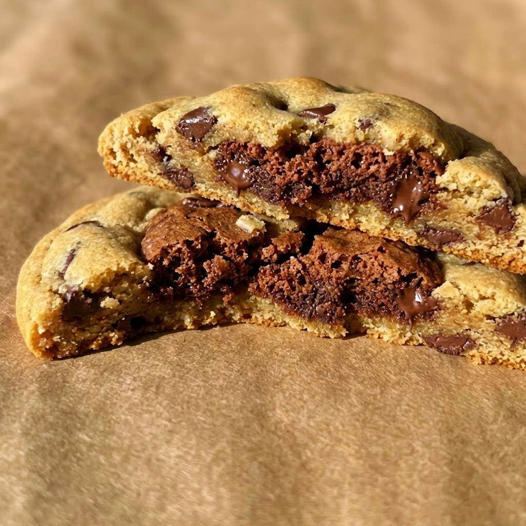 Jumbo stuffed gluten-free chocolate chip cookie from MockCake Trolley